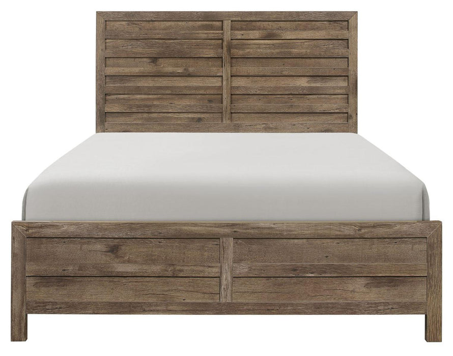 Mandan Full Panel Bed in Weathered Pine 1910F-1* image