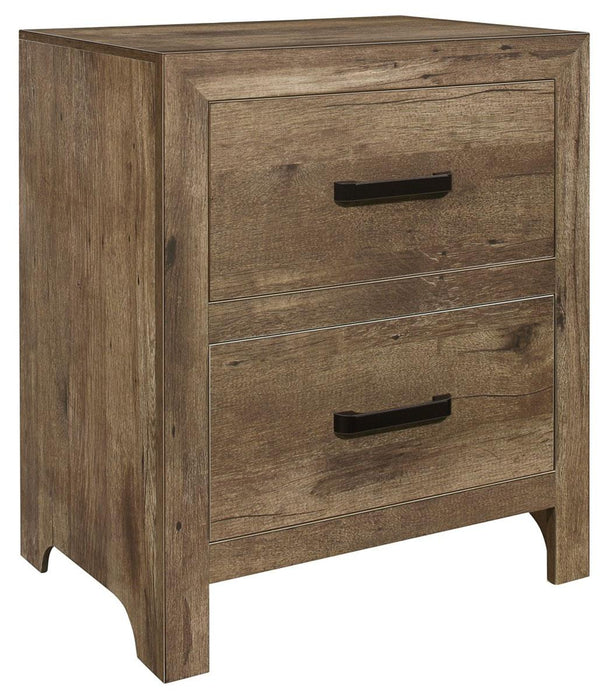 Mandan 2 Drawer Nightstand in Weathered Pine 1910-4 image