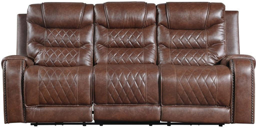 Putnam Double Reclining Sofa with Drop-Down in Brown 9405BR-3 image