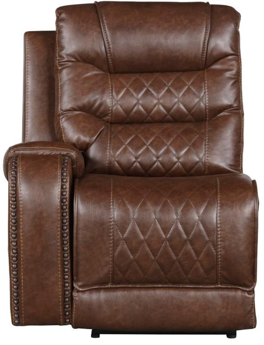 Putnam Power Left Side Reclining Chair with USB Port in Brown 9405BR-LRPW image