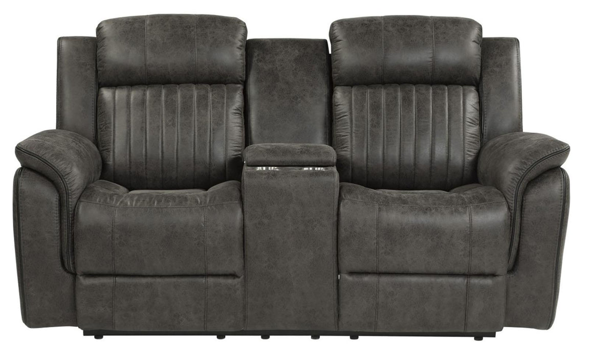 Centeroak Double Reclining Loveseat in Gray 9479BRG-2 image