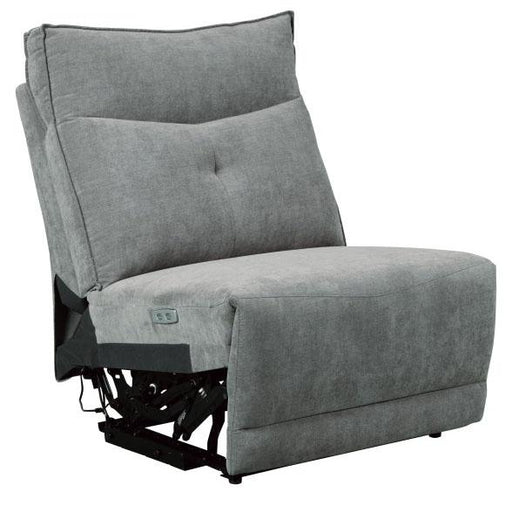 Homelegance Furniture Tesoro Armless Reclining Chair in Dark Gray 9509DG-AR image