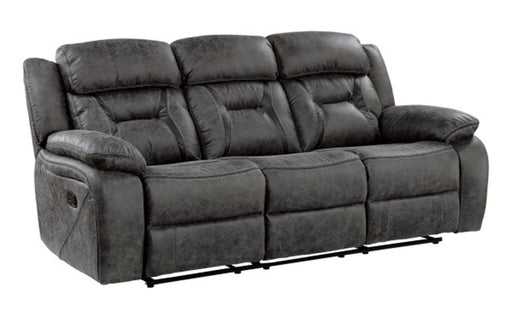 Homelegance Furniture Madrona Hill Double Reclining Sofa in Gray 9989GY-3 image