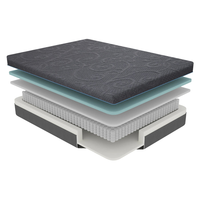 Mira 8" Queen Gel-Infused Memory Foam Hybrid Mattress
