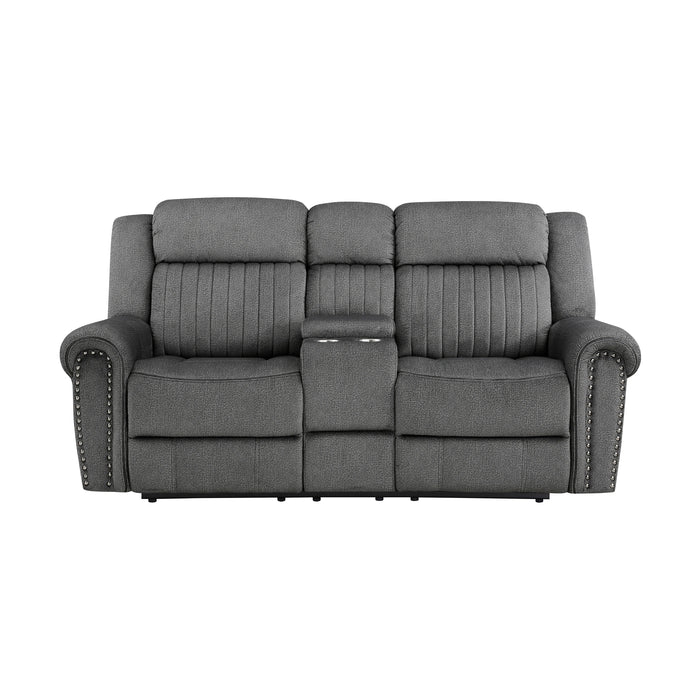 Brennen Power Double Reclining Love Seat With Center Console