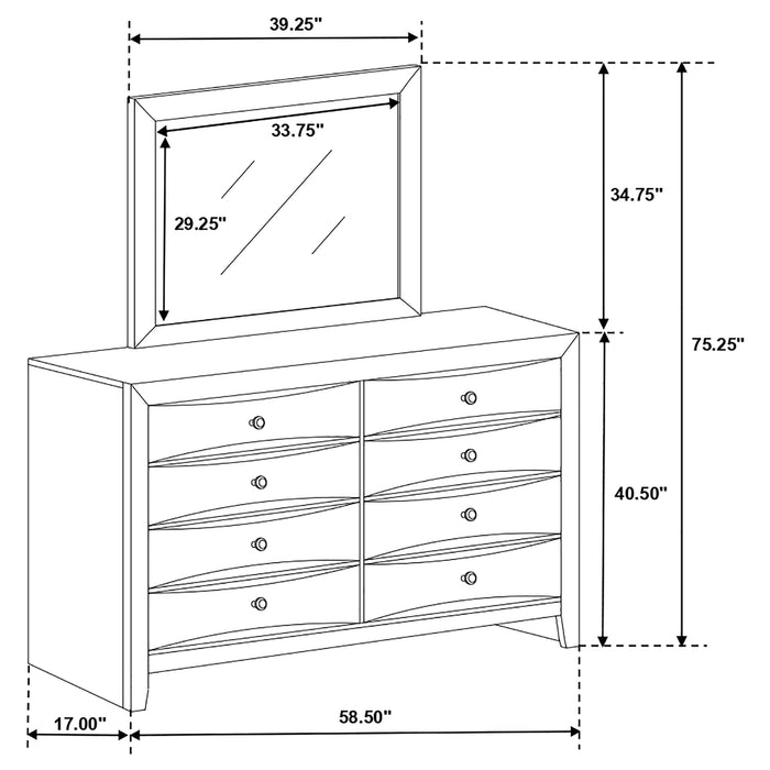 Briana Dresser with Mirror