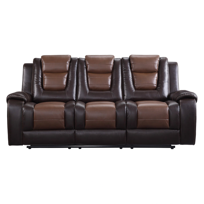 Briscoe Double Reclining Sofa with Center Drop-Down Cup Holders