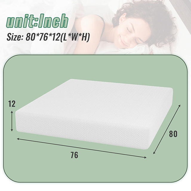 Coreopsis 12" E.King Memory Foam Wave Comfort