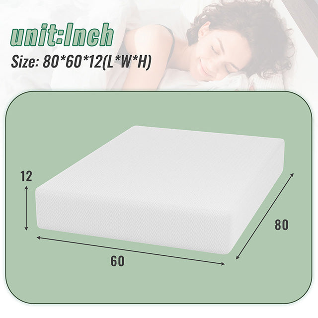Coreopsis 12" Queen Memory Foam Wave Comfort