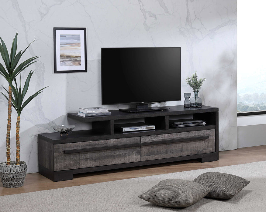 REMINGTON TV STAND GRAY/EBONY