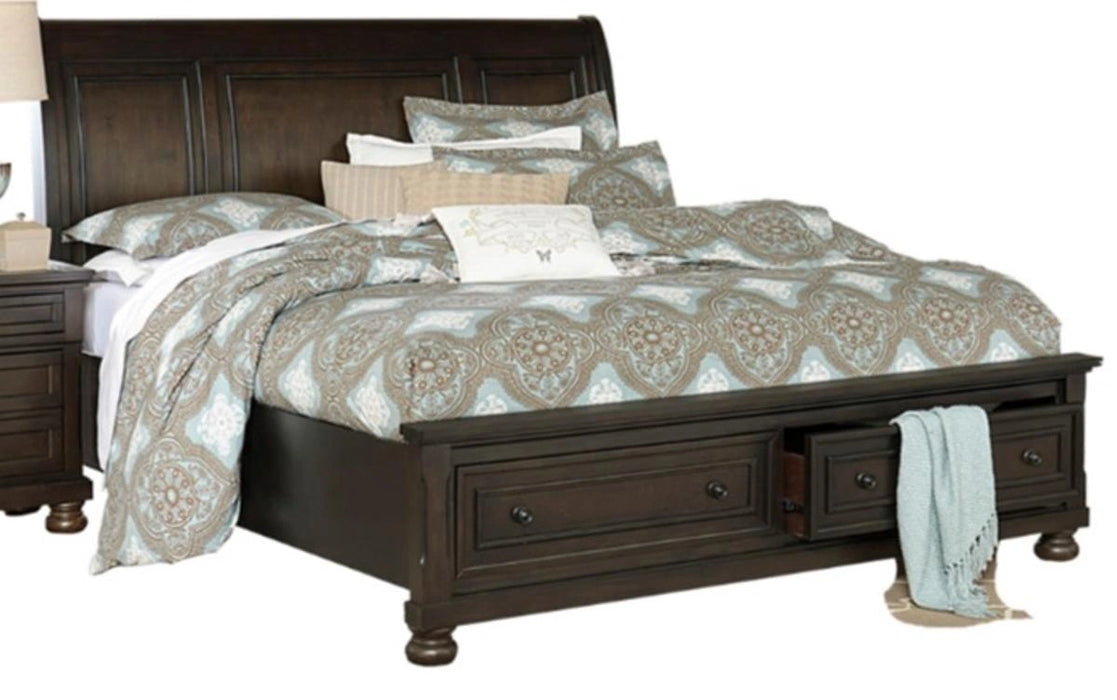 Begonia Queen Platform Bed in Gray 1718GY-1*