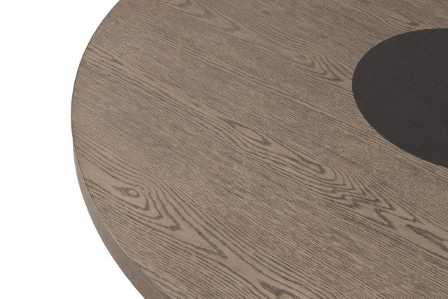 Broager 5 Pc Dining Table Set (Light Gray Swivel Chairs)