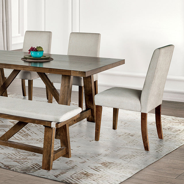 Losone Dining Table Set with Bench