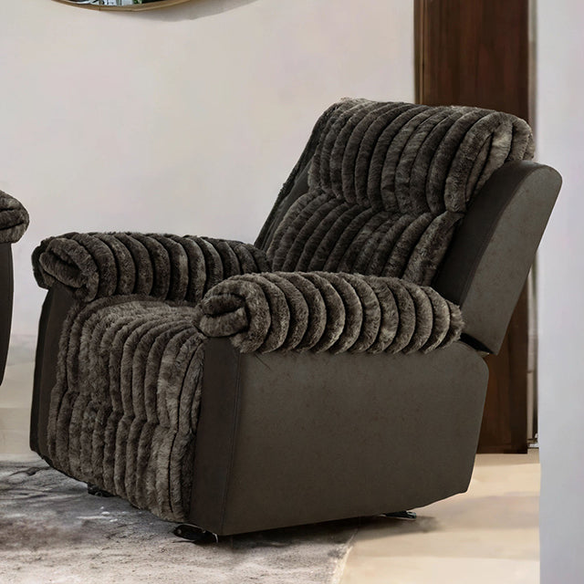 Dionysus Manual Glider Recliner Brown
