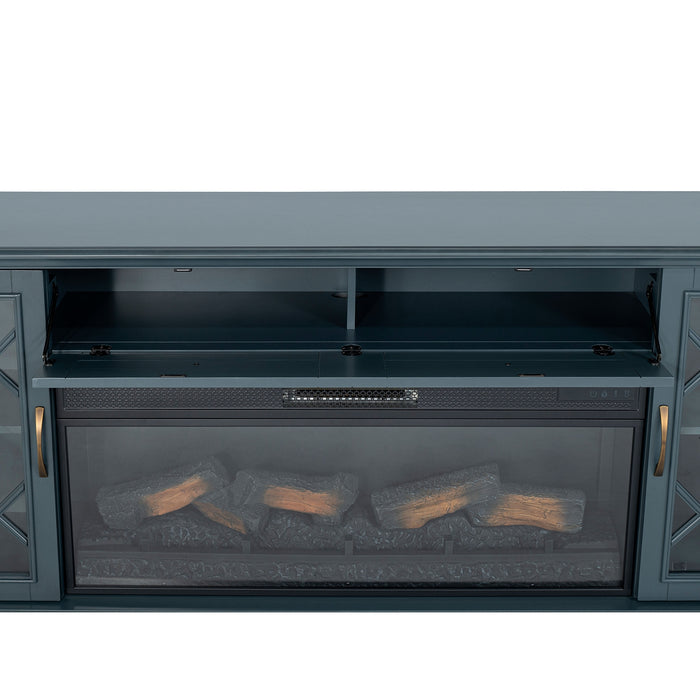 Fidel 74'' TV Console w/ Electric Fireplace